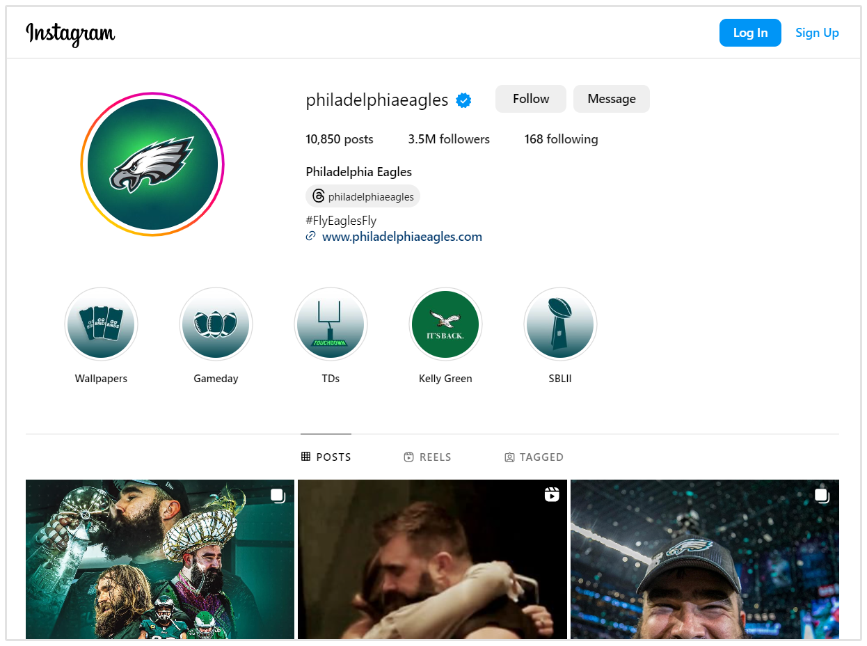 Philadelphia Eagles Instagram